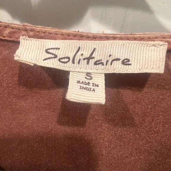 Solitaire brand, long sleeve, bohemian style blouse - Picture 2 of 7